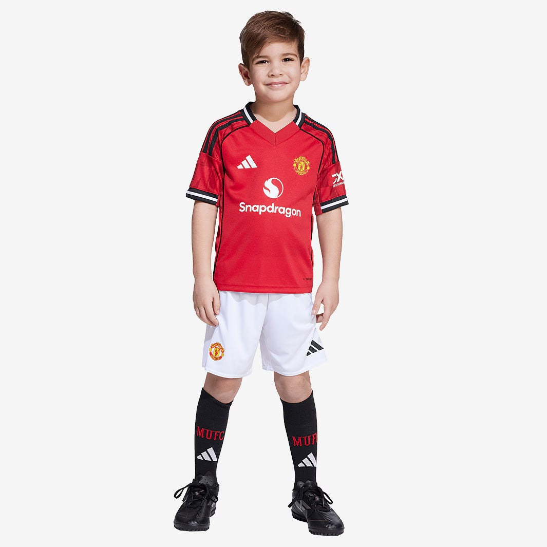 Conjunto Infantil Adidas Manchester United 2025/26 Torcedor - imagem 1