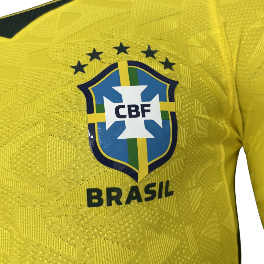 Camisola Seleção Brasil I MANGA LONGA - Copa do Mundo 2026