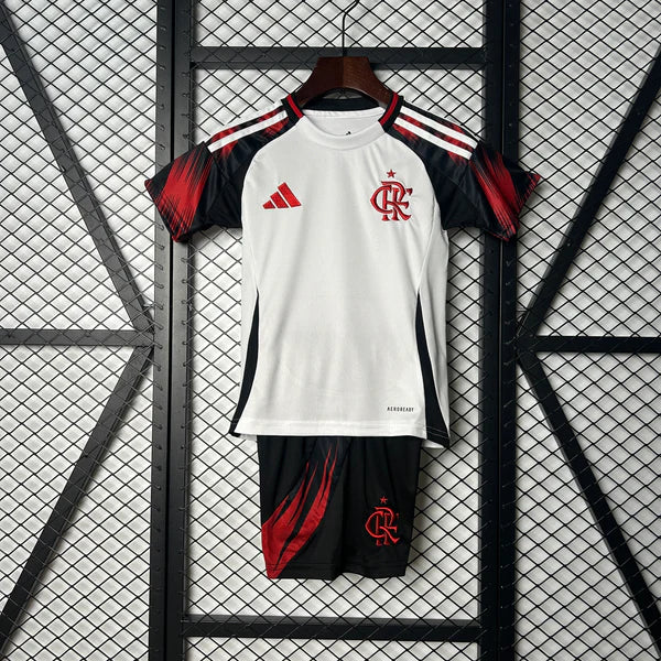 Conjunto Infantil Flamengo branca 2025/26