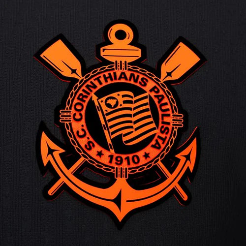 Camisola Corinthians preta e laranja total 90 2025/26