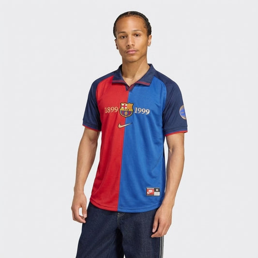 Camisola Retrô Barcelona Edição Comemorativa 100 Anos