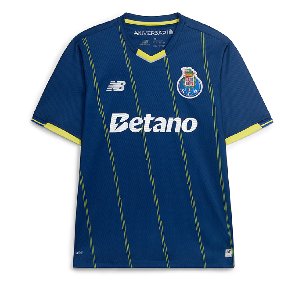 Conjunto infantil quarto equipamento 2025/26 azul ( Dragões )