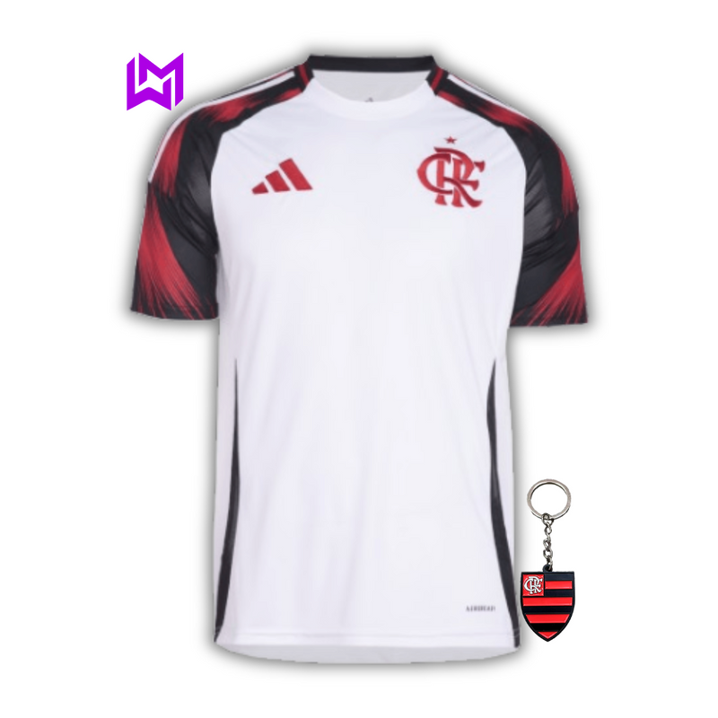 Camisola Flamengo branca away 2025/26