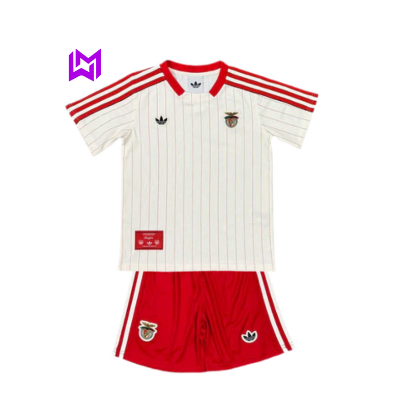 Conjunto infantil Benfica x Originals branca 2025/26 - LANÇAMENTO