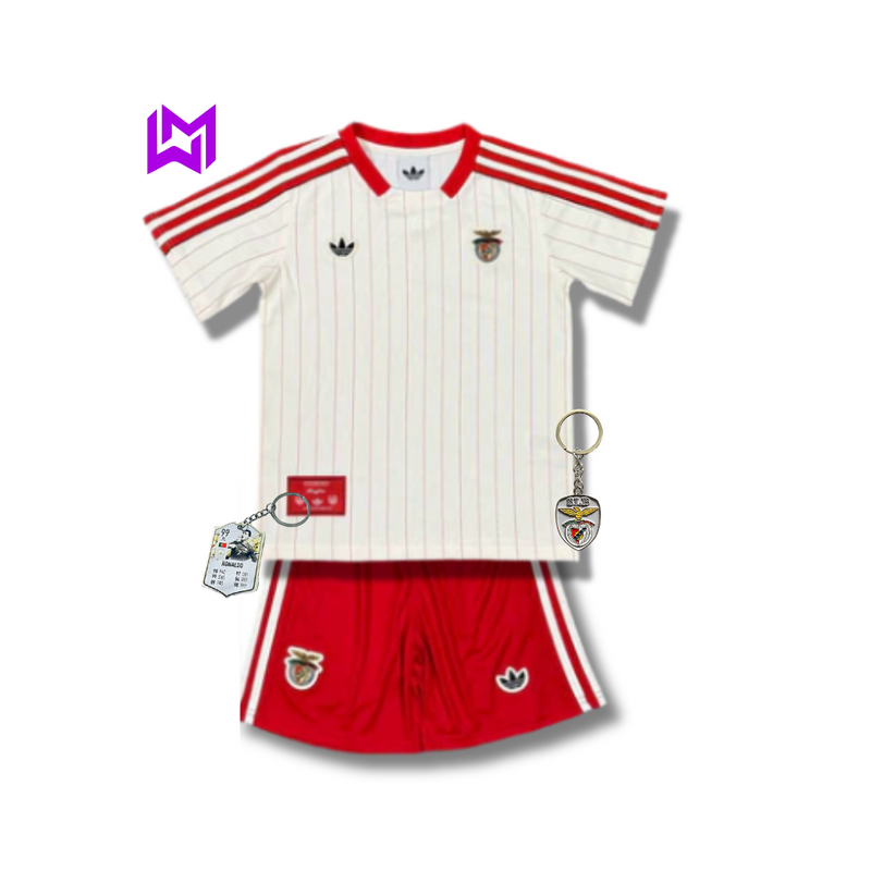 Conjunto infantil Benfica x Originals branca 2025/26 - LANÇAMENTO