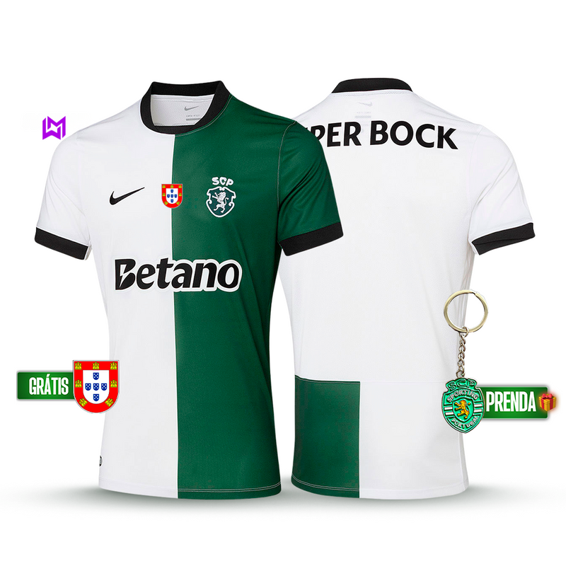 Camisola Sporting Stromp Quarto Equipamento 2025/26 - LANÇAMENTO! 🔥💚(Pré Venda 2 a 7 Dias)