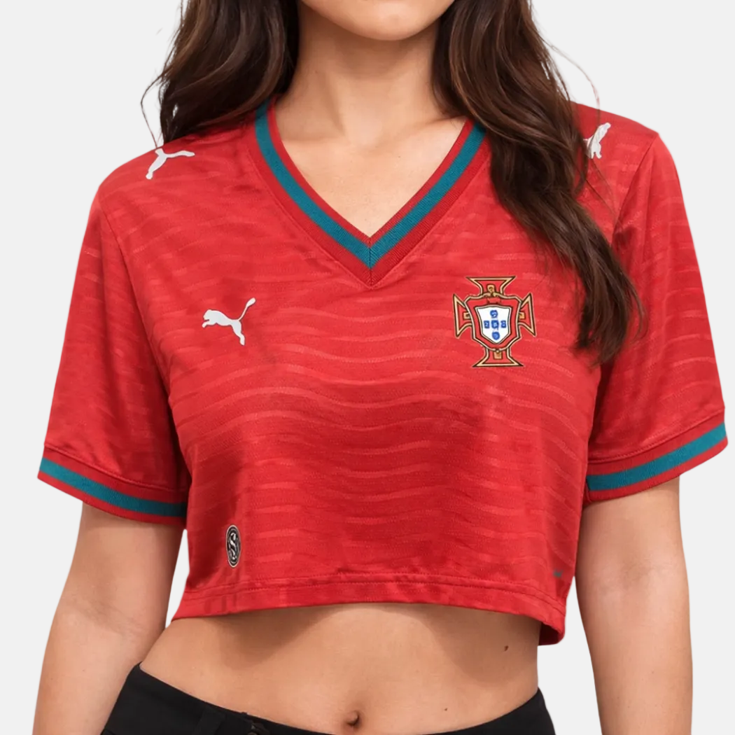 Cropped Feminina Principal Portugal 2026 - Copa do Mundo