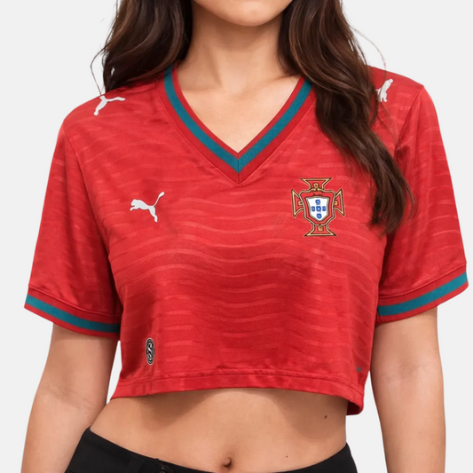 Cropped Feminina Principal Portugal 2026 - Copa do Mundo