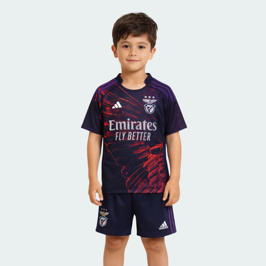 Conjunto Infantil Benfica 4º Equipamento Águia Vhils - 2026/27