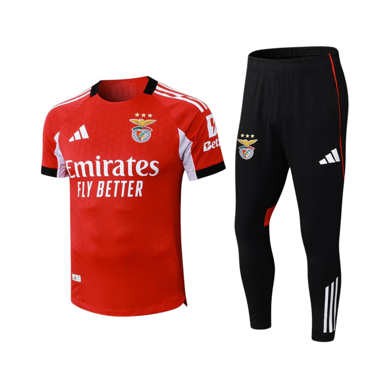 Conjunto benfica calça e camisola vermelha 2025/26 - LANÇAMENTO