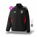 Casaco preto e vermelho 2025/26 fecho completo Benfica