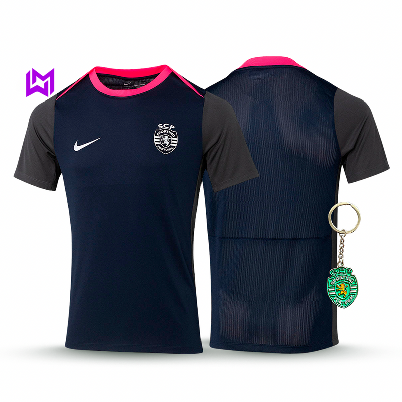 Camisola Sporting Treino Preta 2025/26 - ÚLTIMAS UNIDADES! 🔥💚