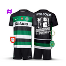 Conjunto Infantil Sporting Principal DOBRADINHA 2024/25 - MODELO EXCLUSIVO! 🦁🏆🏆
