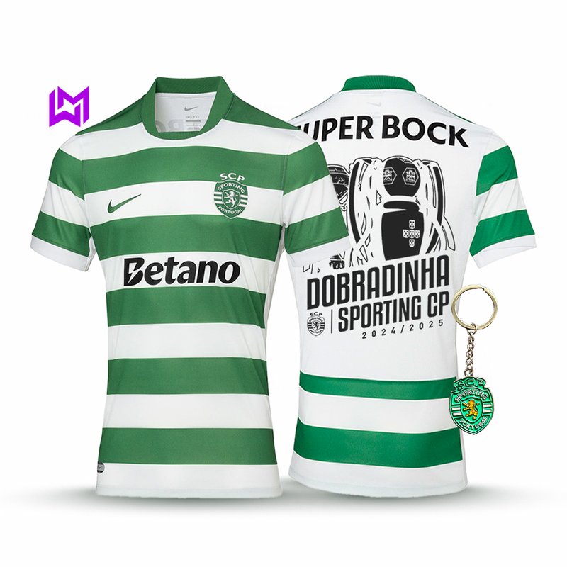 Camisola Sporting Principal DOBRADINHA 2025/26 - LANÇAMENTO! 🦁🏆🏆