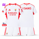 Conjunto Infantil Benfica Alternativa Branca 2025/26 - ÚLTIMAS UNIDADES! 🔥🦅