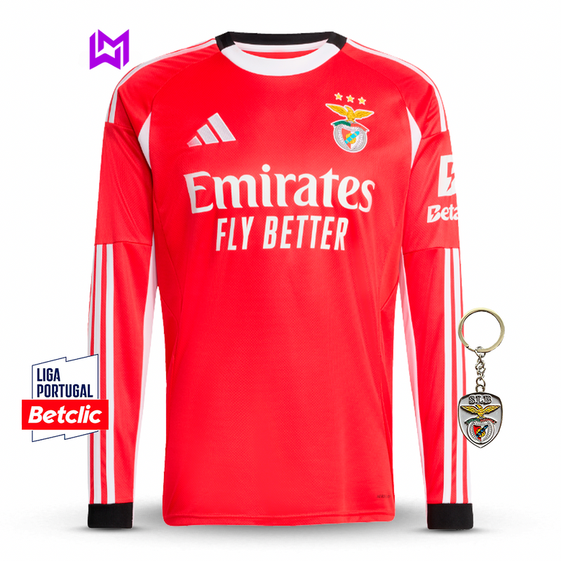 Camisola Benfica Manga Longa Principal 2025/26 - ÚLTIMAS UNIDADES! 🔥🦅
