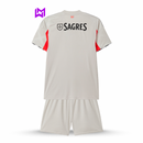 Conjunto Infantil Benfica Alternativa Bege 2025/26 - ÚLTIMAS UNIDADES! 🔥🦅