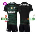 🎄 Conjunto infantil Sporting CHRISTIMAS KIT - especial natal 2025/26 verde e preto - PRÉ VENDA [11 a 22 dias úteis pós compra]🎄