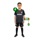 Conjunto Infantil Sporting Away Preta 2025/26 - LANÇAMENTO! 🔥💚