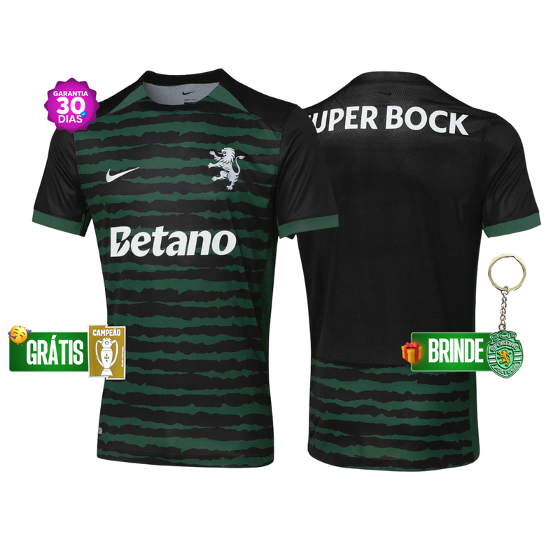 🎄 Camisola Sporting CHRISTIMAS KIT quinto equipamento 2025/26 verde e preto - PRÉ-VENDA [11 a 22 dias úteis pós compra]🎄