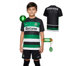 Conjunto Infantil Sporting Principal 2024/25 - ÚLTIMAS UNIDADES! 🔥💚
