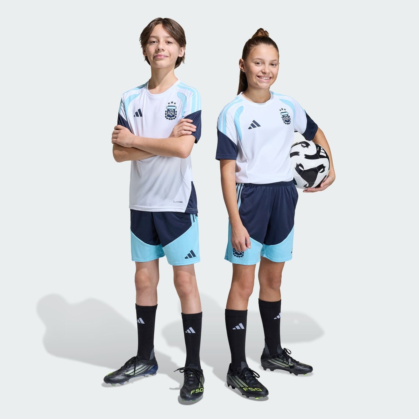 Conjunto Treino Infantil Argentina 2026/27 I Kit - Copa do Mundo