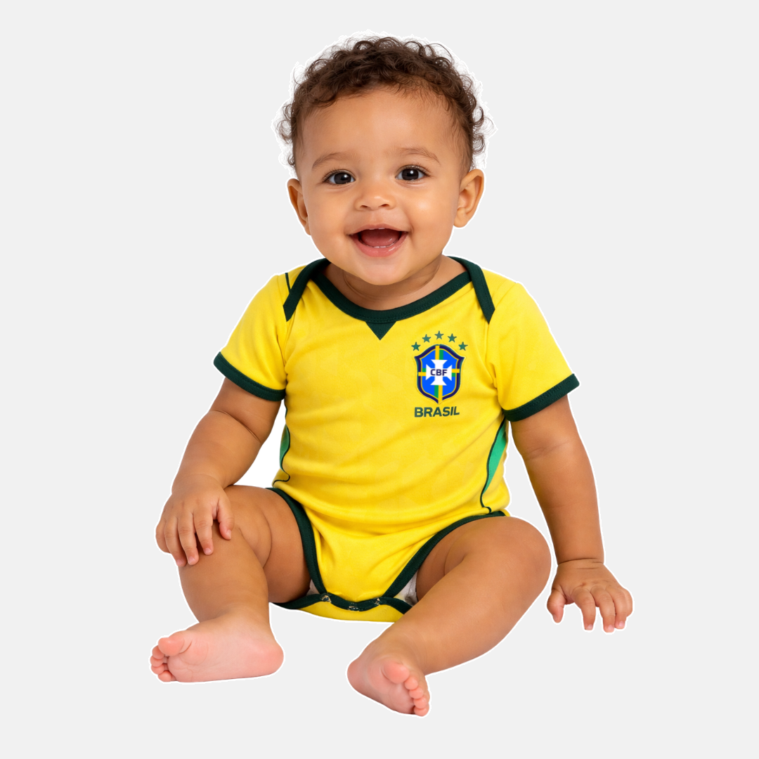 Body Baby Seleção Brasil Principal - COPA DO MUNDO 2026