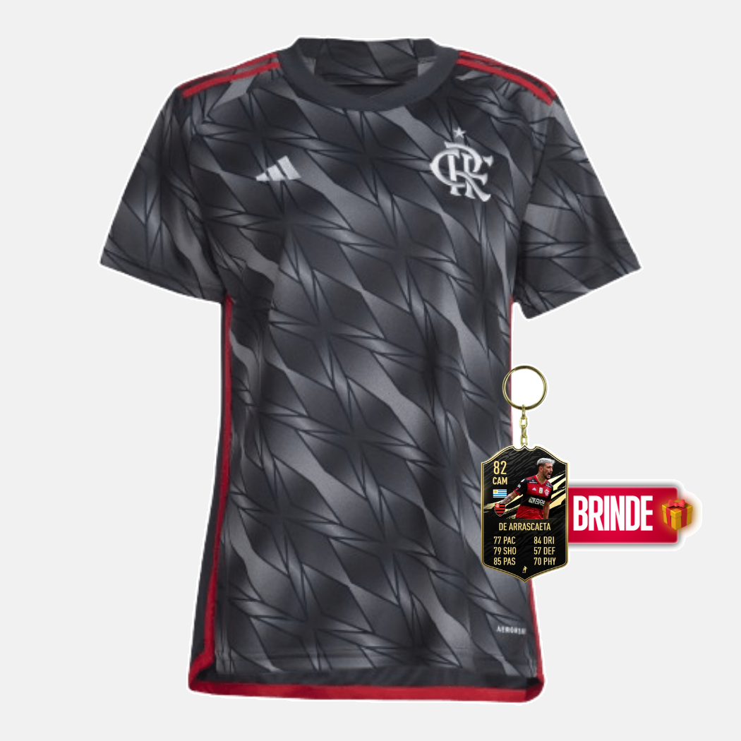 Camisa Feminina Flamengo III 2024-25 - LANÇAMENTO E ÚLTIMAS UNIDADES! ❤️🖤