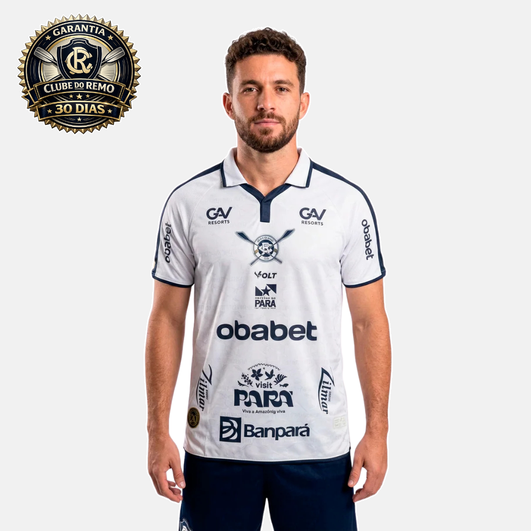Camisa Clube do Remo Jogo 2 Com Patrocínio Masculino