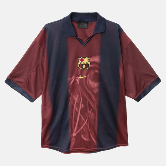 Camisola Barcelona Retro 2000/01 X CACTUS JACK 2024/25 - LANÇAMENTO! 🔥