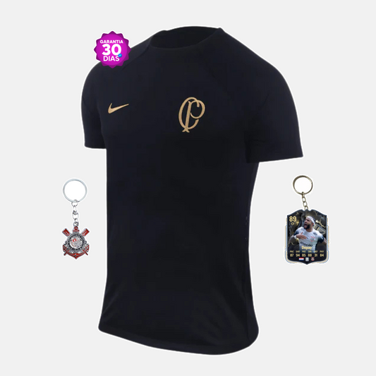 Camisola Corinthians preta treino 2024/25