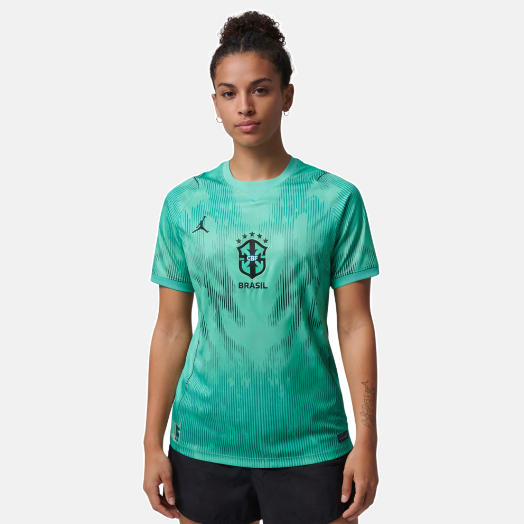 Camisola Feminina Goleiro Seleção Brasil 2026 - Copa do Mundo