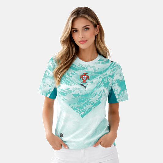 Camisola Feminina Seleção Portugal Alternativa Copa do Mundo 2026 - LANÇAMENTO! 🔥🏆
