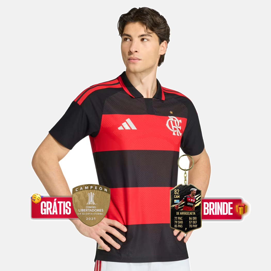 Camisola Flamengo CR I Versão Jogador 26 🦅❤️