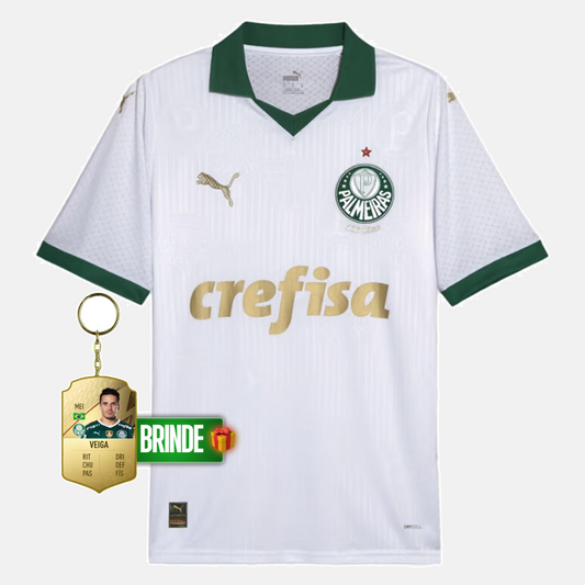 Camisola Palmeiras branca away 2024/25