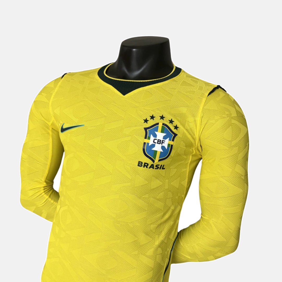 Camisola Seleção Brasil I MANGA LONGA - Copa do Mundo 2026