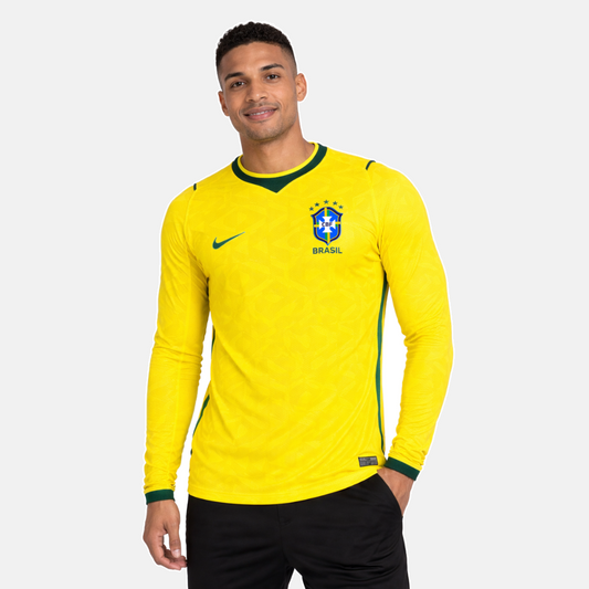 Camisola Seleção Brasil I MANGA LONGA - Copa do Mundo 2026