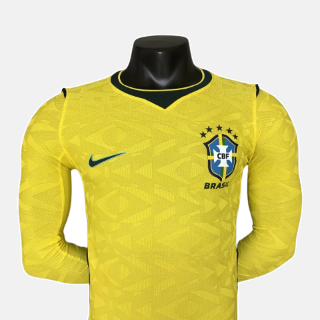 Camisola Seleção Brasil I MANGA LONGA - Copa do Mundo 2026
