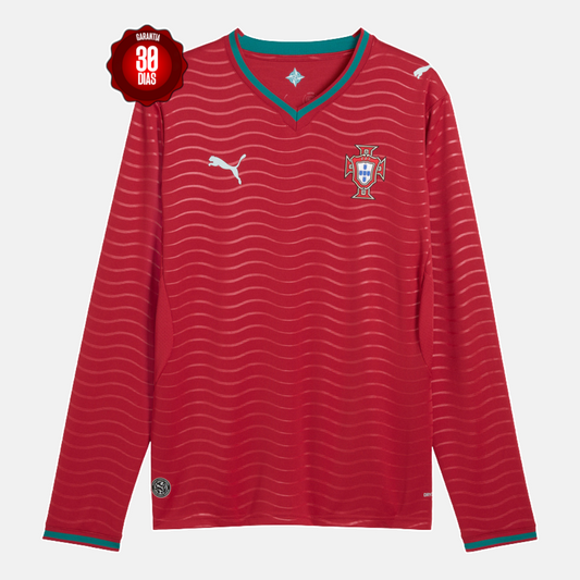 Camisola Seleção Portugal Manga Longa - Copa do Mundo 2026