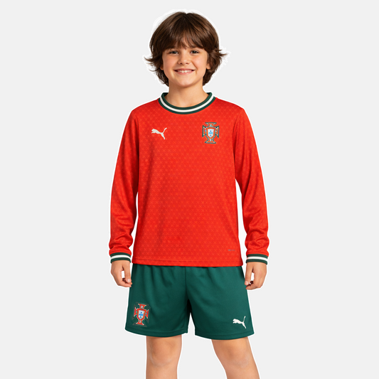 Conjunto Infantil Portugal Principal Manga Longa - 2025