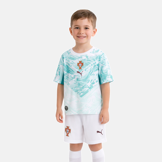 Conjunto infantil Seleção de Portugal COPA DO MUNDO 2026 - Branco 🔥🏆