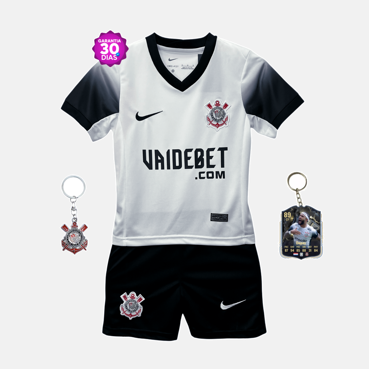 Conjunto Infantil Nike Corinthians I 24/25