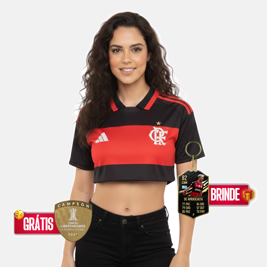 Cropped Feminino I CR Flamengo 26 🦅❤️