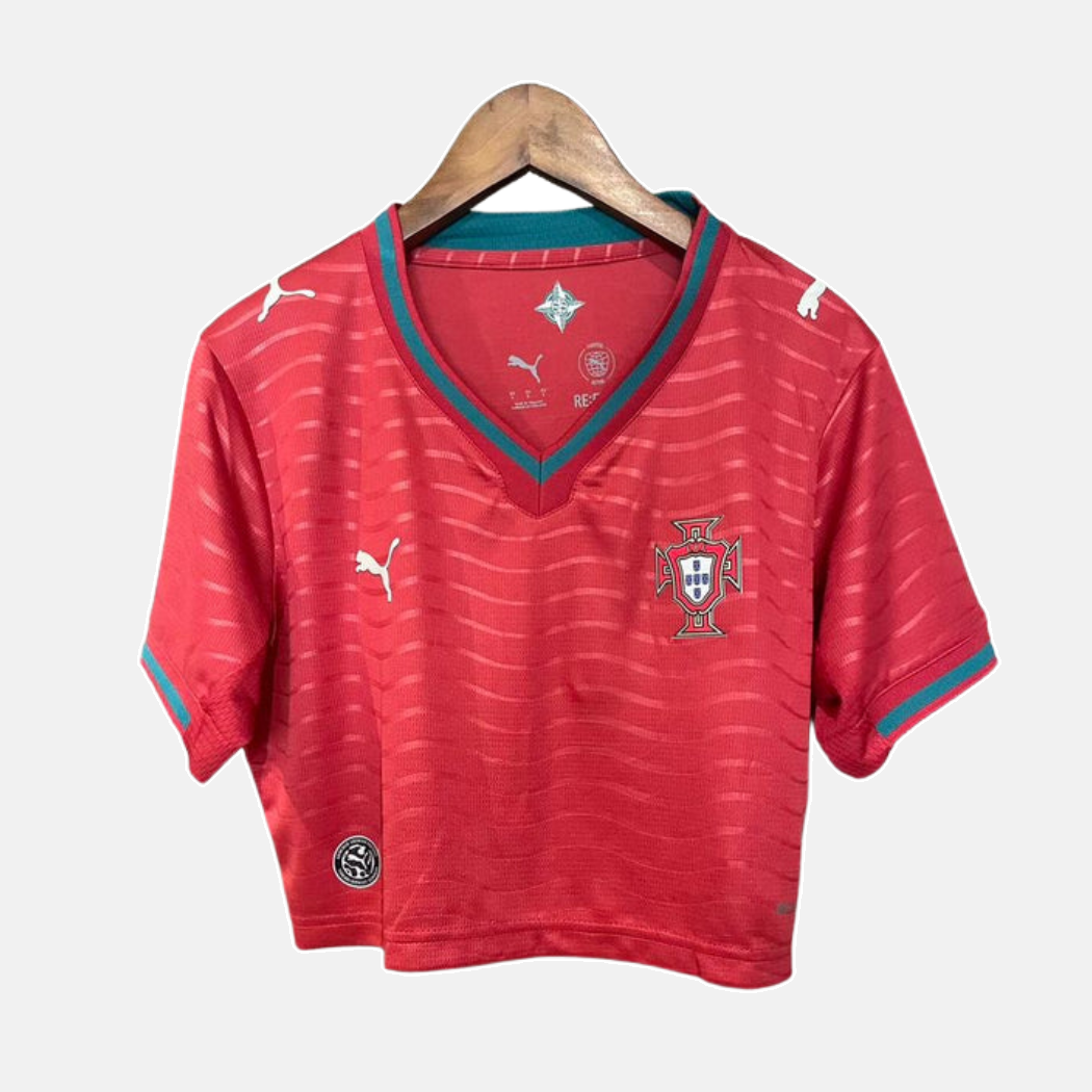 Cropped Feminina Principal Portugal 2026 - Copa do Mundo