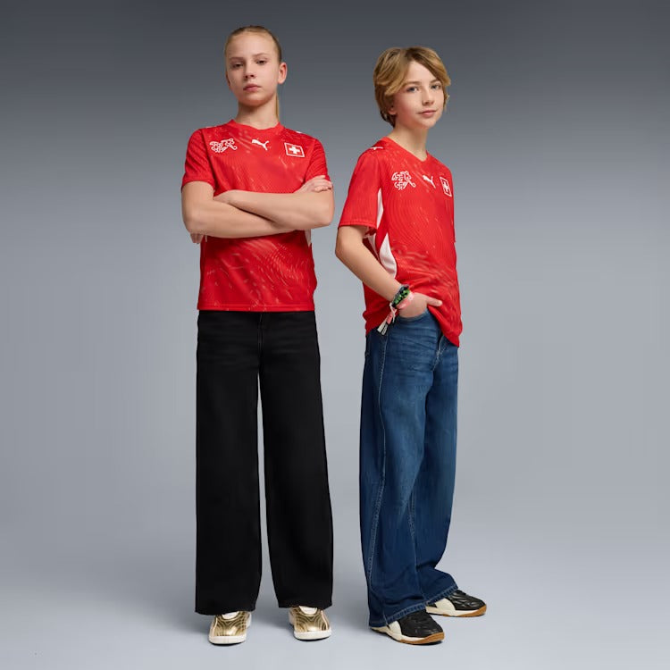 Camisola Infantil Suíça 2026/27 I