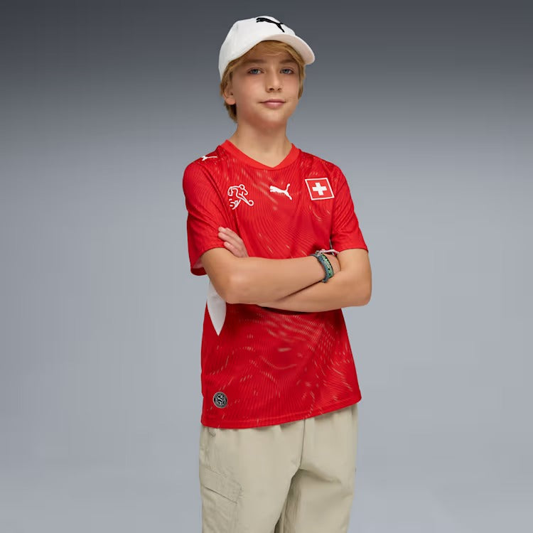 Camisola Infantil Suíça 2026/27 I