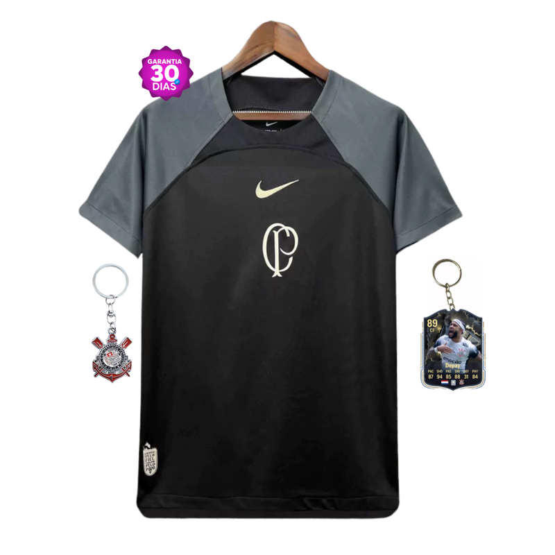 Camisola Corinthians Treino Black 2024/2025