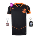 Camisola Corinthians preta e laranja total 90 2025/26