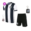 Conjunto Infantil Corinthians listrado 2024/25