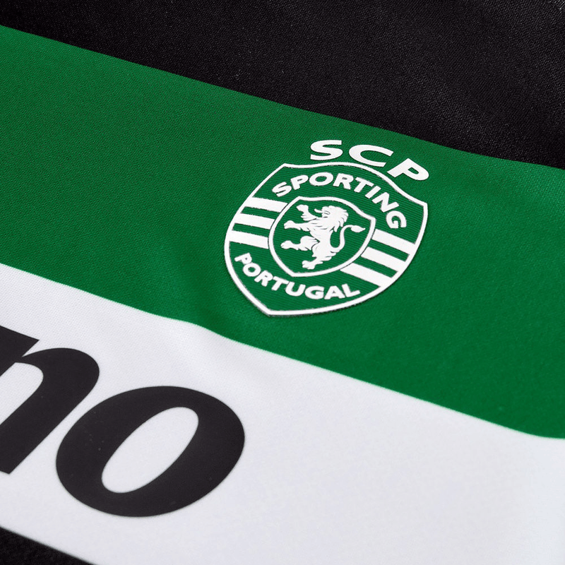 Detalhe da camisola feminina Sporting Principal 2024/25

